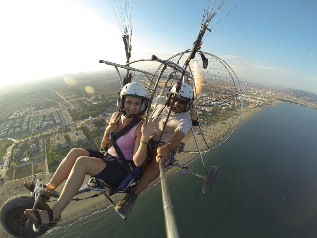  In paramotor with a passenger 